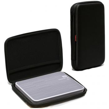 Navitech Black EVA Shock Proof Hard Case for LG 8x Slim DVD Writer