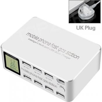 PowerHub 8 Puertos USB QC3.0/PD3.0 + Pantalla Digital