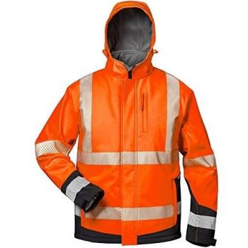 Elysee Warnschutz-Softshelljacke Lukas orange/schwarz