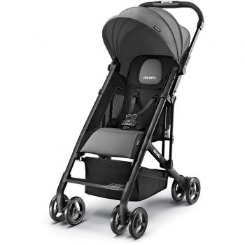 Passeggino con telaio nero e colore grigio di Recaro Easylife