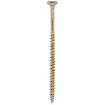 Timco PZ Double Countersunk Wood/Chipboard Screws 5 mm × 100 mm – Yellow Case
