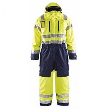 Tuta Invernale a Maniche Lunghe Alta Visibilità Giallo-Blu Marina 6763