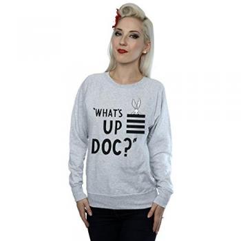 Looney Tunes Damen Bugs Bunny What's Up Doc Sweatshirt mit Streifenmuster