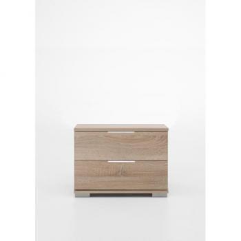 Wimex Nachtkommode in Eiche-Sägerau mit 2 Schubladen (BxHxT: 52x40x38 cm)