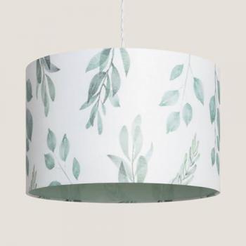 Lampada a Sospensione in Tessuto Bianco 35 cm