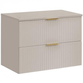 Waschtischunterschrank 80cm in kaschmir, ADELAIDE-56-CASHMERE mit Softclose