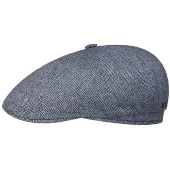 Men's Stetson Harridge Blue Silk Flat Cap – 60 cm