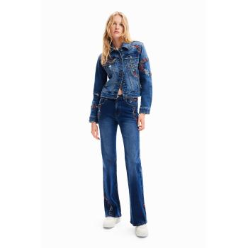 Desigual Jeans Flare in Cotone Blu 44