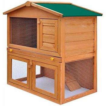 VidaXL Wooden Rabbit Hutch