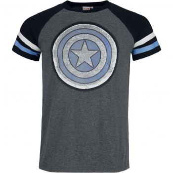 T-Shirt Marvel Captain America Scudo Uomo M-XXL Multicolore