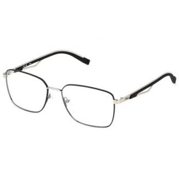Fila VFI879 0583 Men's Eyeglasses – Black, Size 55, Blue‑Light Filter