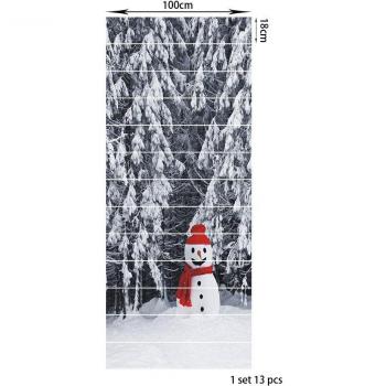 Carreaux muraux PVC bonhomme de neige imperméables