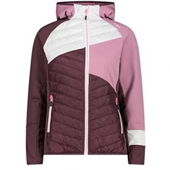 CMP Damen Fleecejacke mit Kapuze, Pflaume