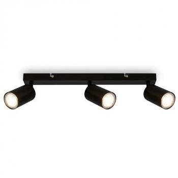 Briloner Black Metal 3-Light LED Fixture