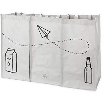 Bolsas de Reciclaje Tidy 3 Unidades Blanco/Negro