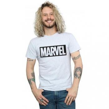Grey Marvel Men's Outline Logo Tee