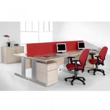 Straight desktop fabric screen 1800mm x 400mm