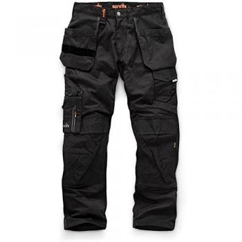 Scruffs Workshop Trade Holster Durable Trouser Black Size 36R