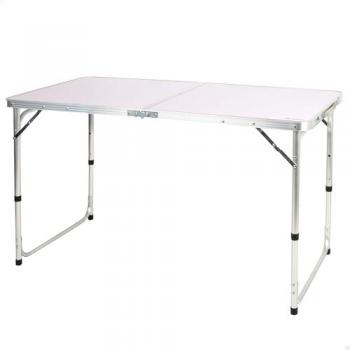 Bureau de plein air pliant AKTIVE en métal gris (54/60/70 cm)