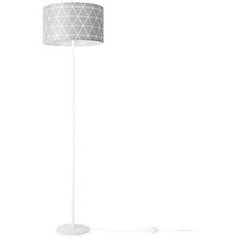 Lampadaire Paco Home E27 Scandinave Rose Gris Bleu Déco Ø38 cm – Variante Blanche pour Salon et Chambre