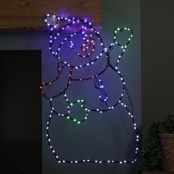 Samuel Alexander Winter Wonder 60x38 – Multi‑Colour LED Snowman