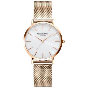 Victoria Hyde Quarz Uhr – Seven Sisters Perlmutt Damen Basic Mesh‑Armband (Einzelstück)