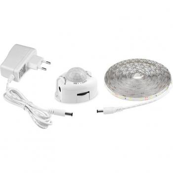 Ruban LED flex 5 m, blanc, détection de mouvement, étanche IP65, 12 V – KZQ