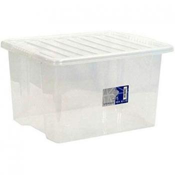 TML 30L Clear Tote with Lid