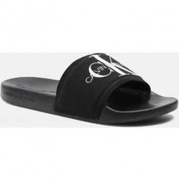 Calvin Klein Jeans para hombre. Chanclas Slide Monogram negro