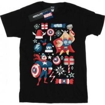 Tee da ragazza Thor e Capitano America – Festività natalizie