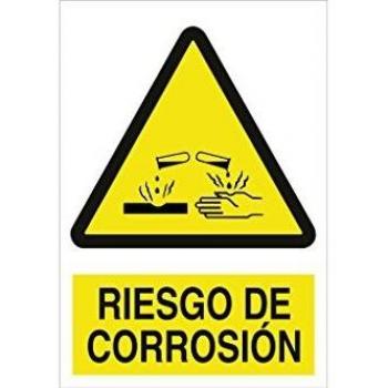 Señal informativa riesgo de corrosión 297 x 210 mm