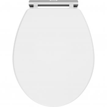 Nuie Classique Quick Release Soft Close Toilet Seat Satin White MDF 350mm