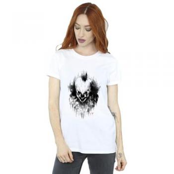 Pennywise Style White Boyfriend Shirt for Ladies
