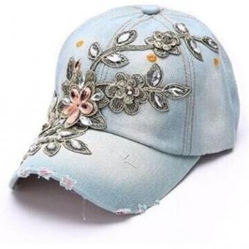 Gorra de Sol con Motivo Floral