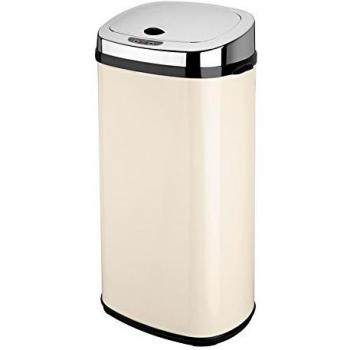 Cestino automatico da cucina 42L in acciaio inox beige
