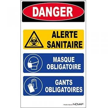 Panneau Rigide Alerte Sanitaire Multi-Messages