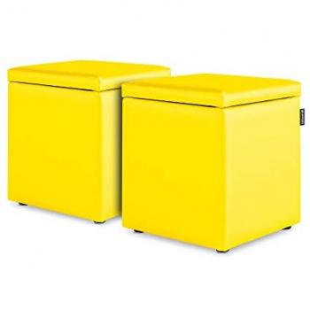 Puff Cubo Arcón Amarillo