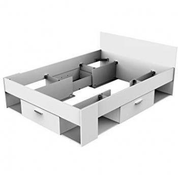 Lit Demeyère Ébène Blanc