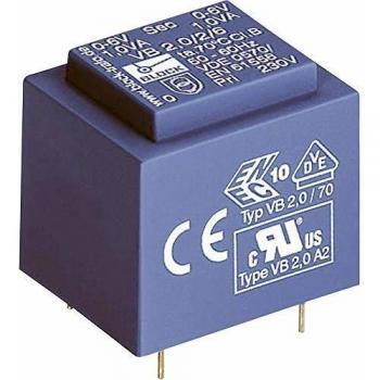 Transformador VB 2,8/2/9 1 x 230 V 2 x 9 V AC 2,80 VA 155 mA