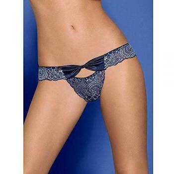 Tanga in Pizzo Auroria Blu L/XL