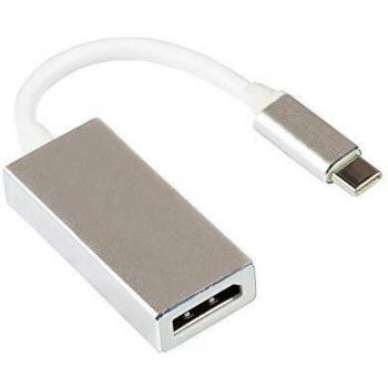 GOOD CONNECTIONS Silver USB-C to DisplayPort Adapter, 4K 60Hz, 15cm