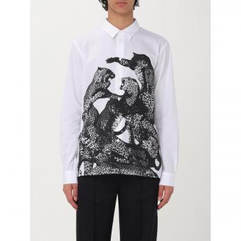 Just Cavalli Modern Animal Print Poplin Shirt – Men, Size M