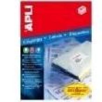 APLI Labels Etichette Autoadesive Bianche 44 per Foglio A4 48.5x25.4mm
