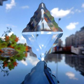 75mm Lucky Knot Crystal Pendant for Home Decor