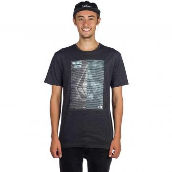 Volcom Line Tone HTH SS t-Shirt Homme, Heather Black, Taille L