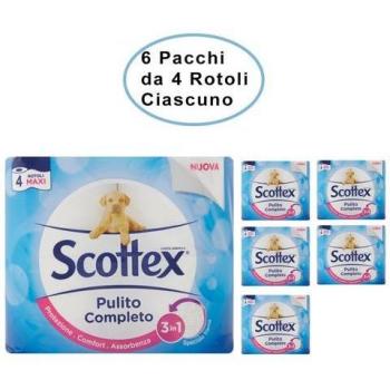 SCOTTEX 3‑in‑1 Rotoli Max – 24 Unità in Pacchetto
