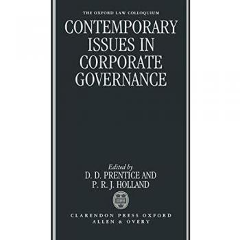 Contemporary Issues in Corporate Governance