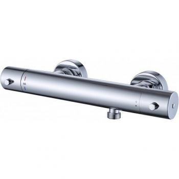 Ducha termostática 4021 con flexo efecto metal