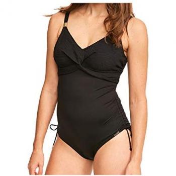 Fantasie Women's Ottawa Swim Dress, Black Polyamide, Size 42G