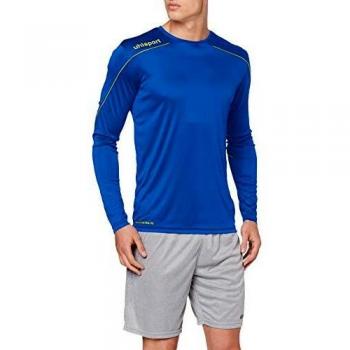 Uhlsport Herren Stream 22 Langarm Trikot, azurblau/limonengelb, S